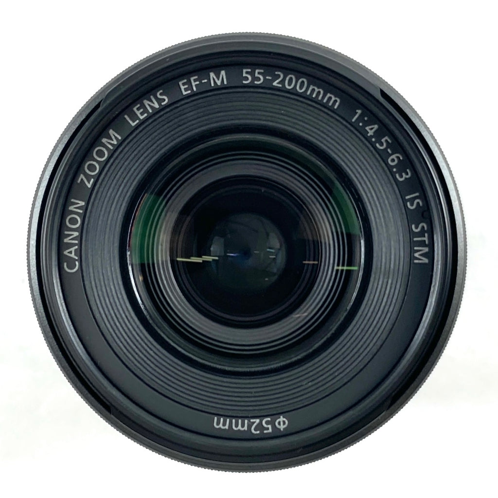キヤノン Canon EF-M 55-200mm F4.5-6.3 IS STM ブラック 一眼カメラ用レンズ（オートフォーカス） 【中古】cambb