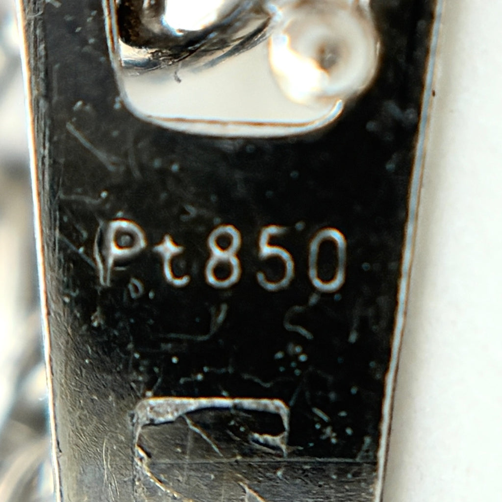 メレダイヤ デザインネックレス プラチナ ペンダント ネックレス Pt900 Pt850 ダイヤモンド レディース 【中古】nbjwl