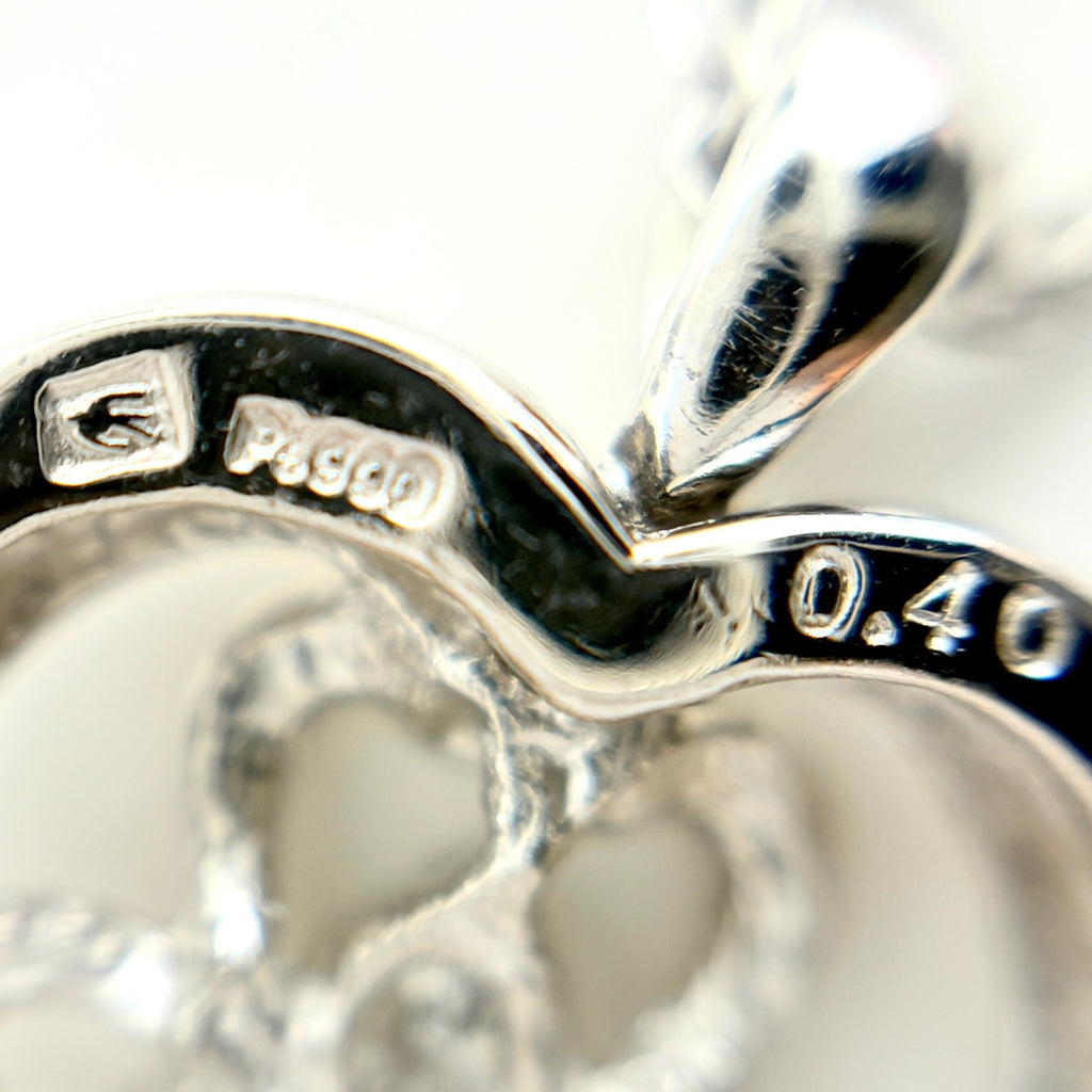 メレダイヤ デザインネックレス プラチナ ペンダント ネックレス Pt900 Pt850 ダイヤモンド レディース 【中古】nbjwl