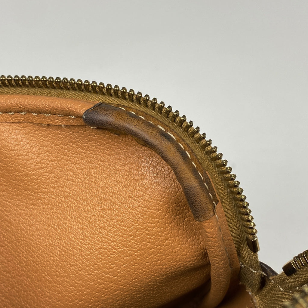 セリーヌ マカダム柄 ショルダーバッグ 斜め掛け ショルダーバッグ コーティングキャンバス ブラウン レディース 【中古】brbag