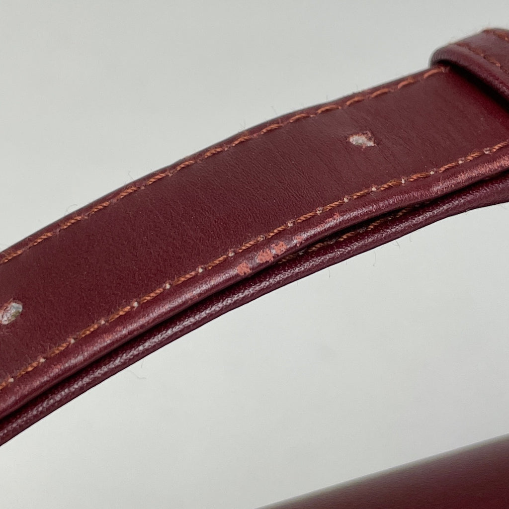 カルティエ マストライン ショルダーバッグ Wフラップ 肩掛け ショルダーバッグ レザー ボルドー レディース ブランドバッグ・小物 【中古】brbag