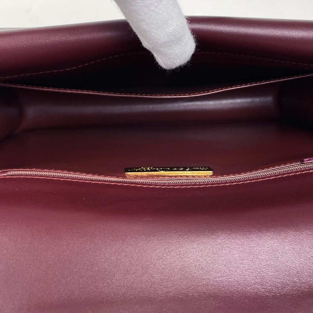 カルティエ マストライン ショルダーバッグ Wフラップ 肩掛け ショルダーバッグ レザー ボルドー レディース ブランドバッグ・小物 【中古】brbag