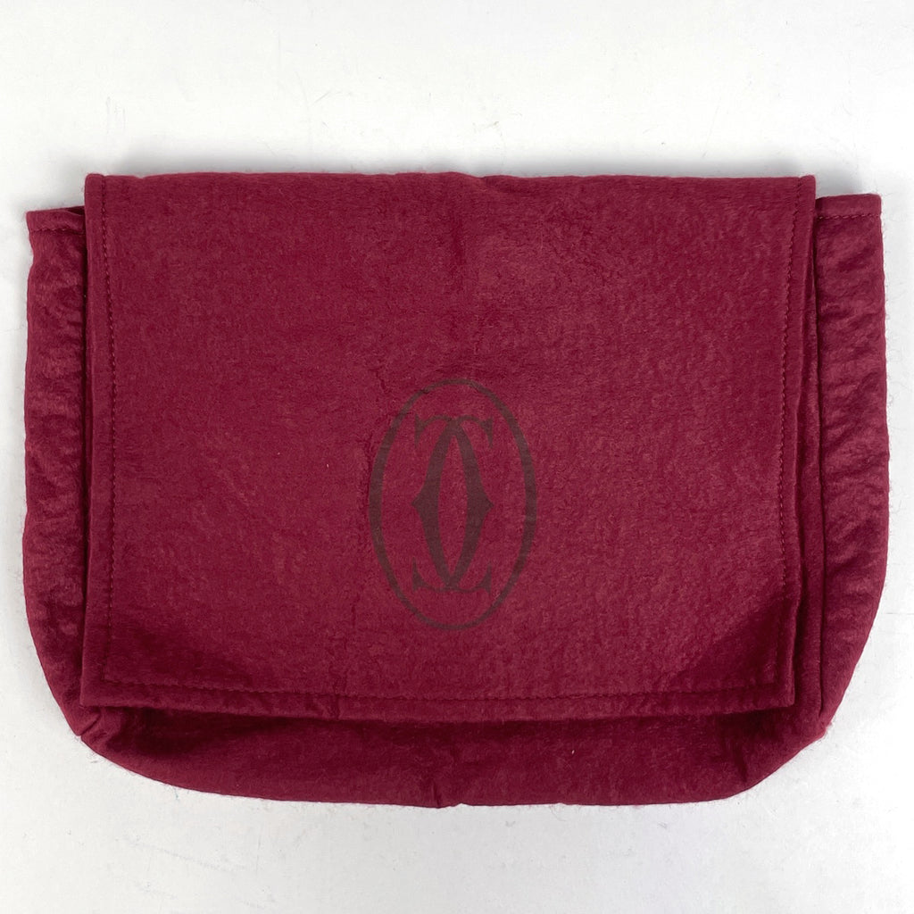 カルティエ マストライン ショルダーバッグ Wフラップ 肩掛け ショルダーバッグ レザー ボルドー レディース ブランドバッグ・小物 【中古】brbag