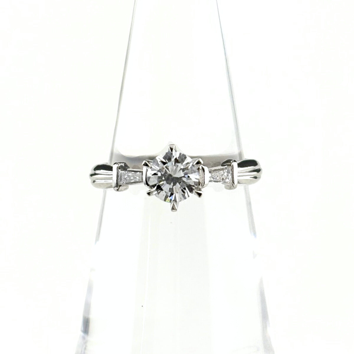 バイセル公式】ダイヤモンド デザインリング プラチナ 指輪 メレダイヤ