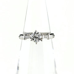 ダイヤモンド デザインリング プラチナ 指輪 メレダイヤ リング 9号 Pt900 ダイヤモンド レディース 【中古】nbjwl