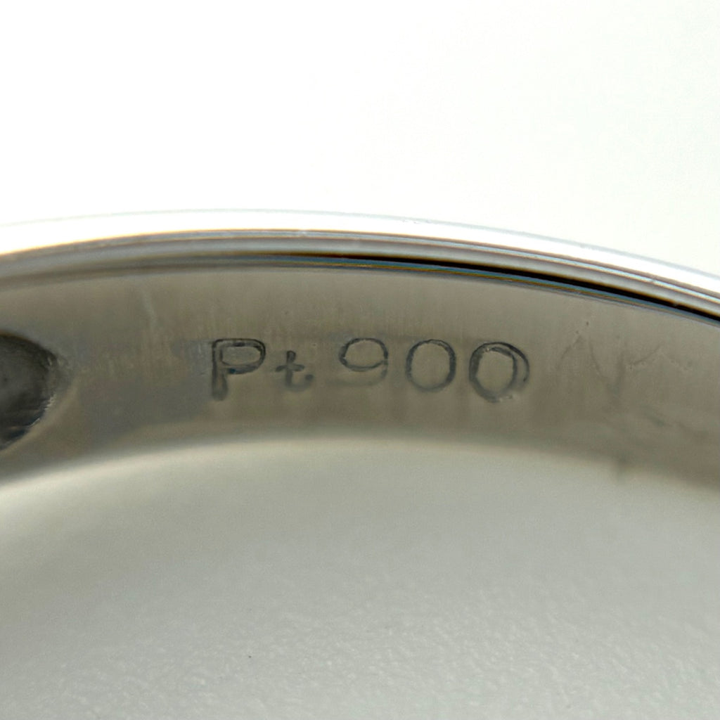 ダイヤモンド デザインリング プラチナ 指輪 メレダイヤ リング 9号 Pt900 ダイヤモンド レディース 【中古】nbjwl