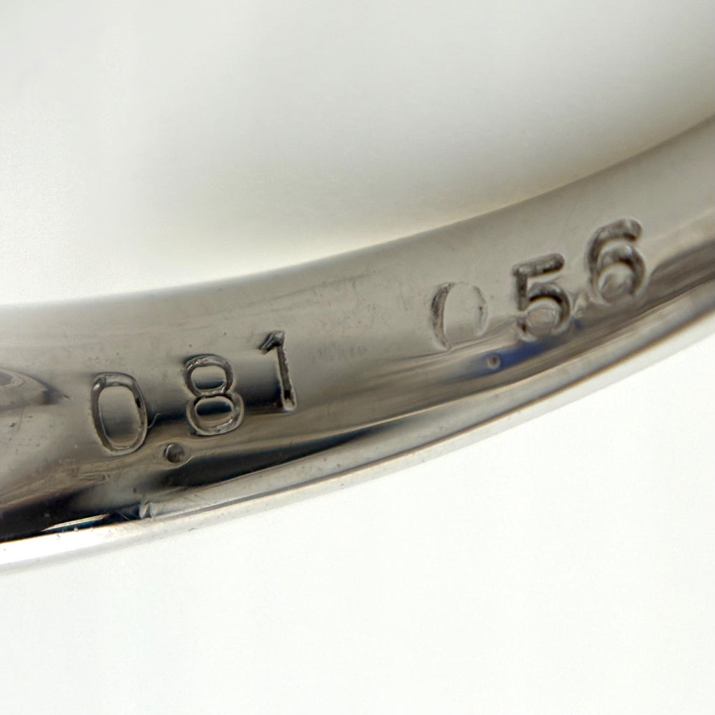 サファイア デザインリング プラチナ 指輪 メレダイヤ リング 9号 Pt900 サファイア ダイヤモンド レディース 【中古】nbjwl