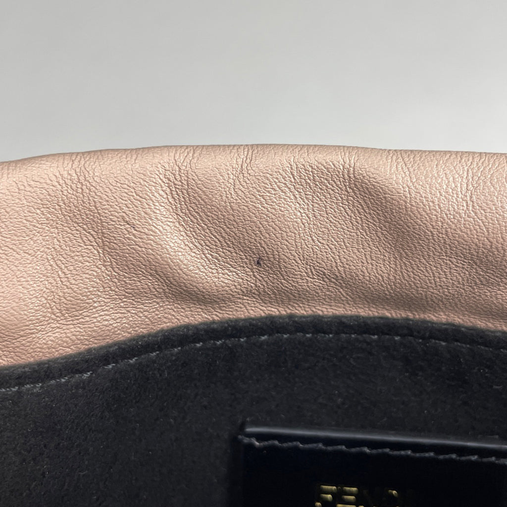 フェンディ パック スリムクラッチ スモール 巾着型 ショルダーバッグ レザー ピンク 8BT337 レディース 【中古】brbag