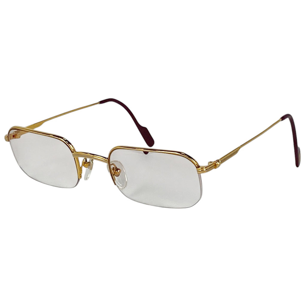 カルティエ トリニティ メガネ アイウェア 眼鏡 メタル ゴールド レディース 【中古】brbag