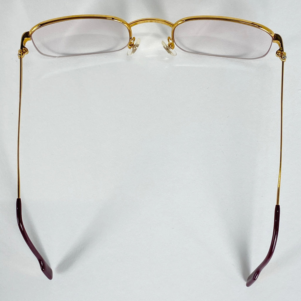 カルティエ トリニティ メガネ アイウェア 眼鏡 メタル ゴールド レディース 【中古】brbag