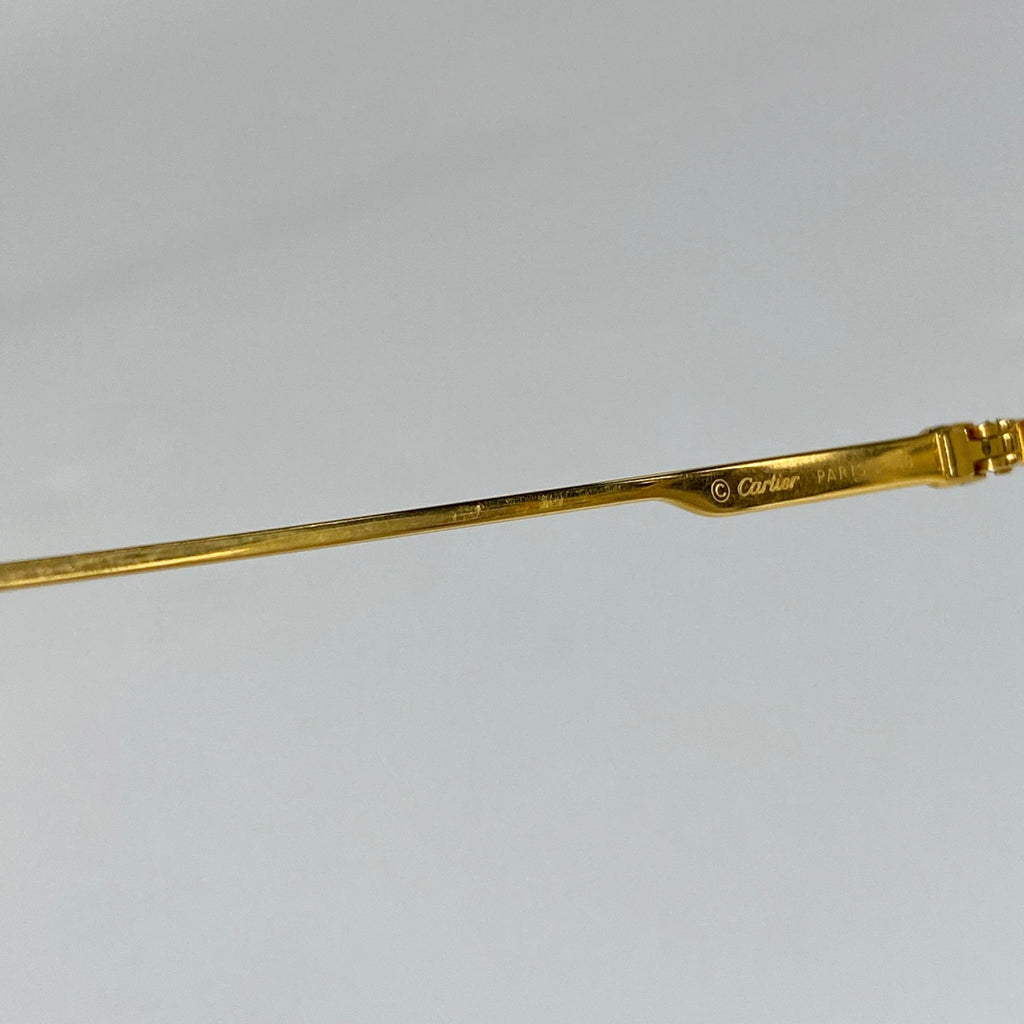 カルティエ トリニティ メガネ アイウェア 眼鏡 メタル ゴールド レディース 【中古】brbag