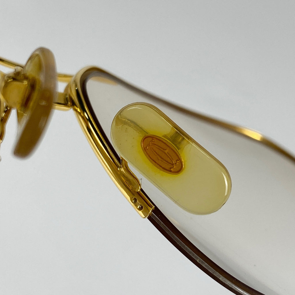 カルティエ トリニティ メガネ アイウェア 眼鏡 メタル ゴールド レディース 【中古】brbag