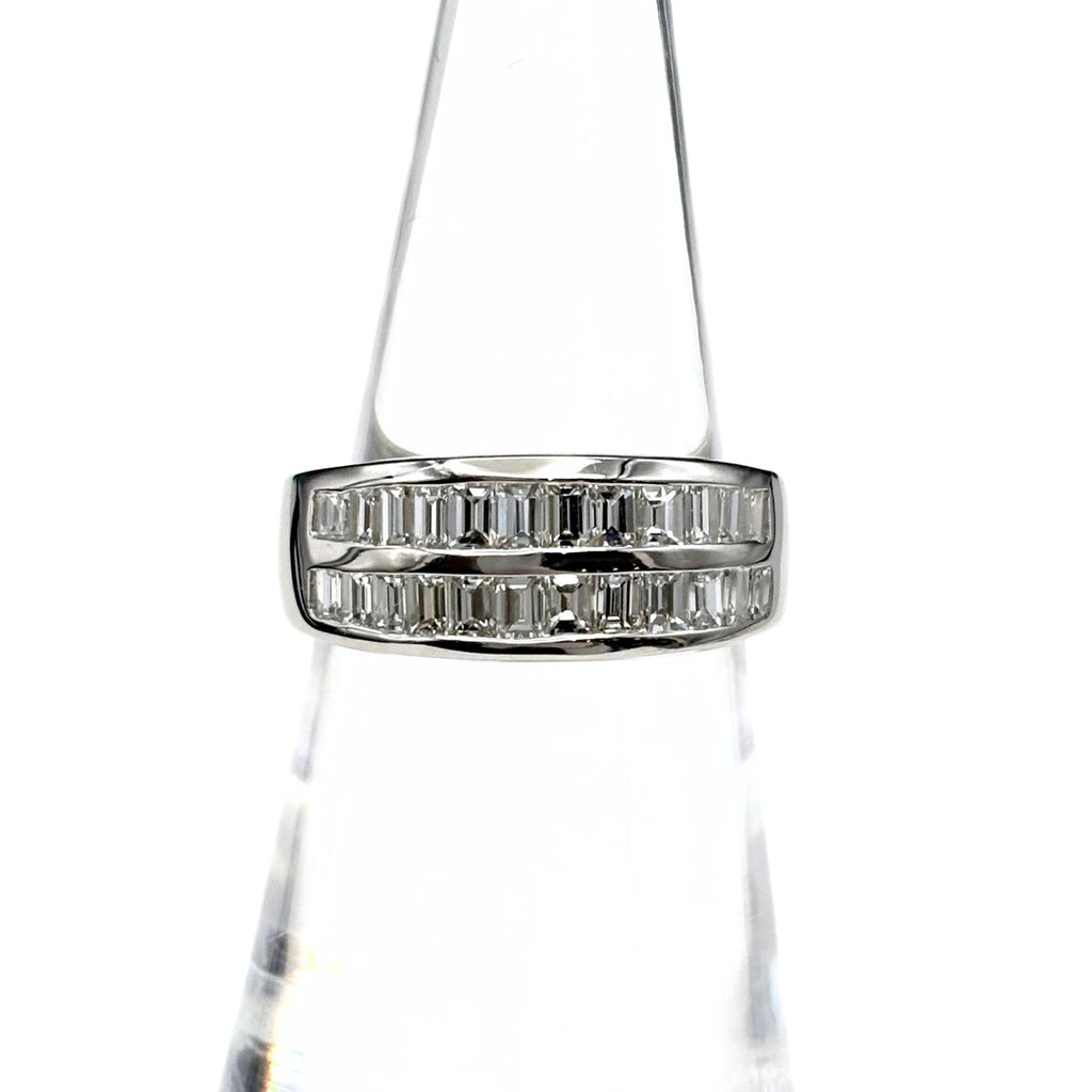 メレダイヤ デザインリング プラチナ 指輪 リング 9.5号 Pt900 ダイヤモンド レディース 【中古】nbjwl