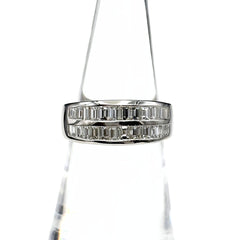 メレダイヤ デザインリング プラチナ 指輪 リング 9.5号 Pt900 ダイヤモンド レディース 【中古】nbjwl