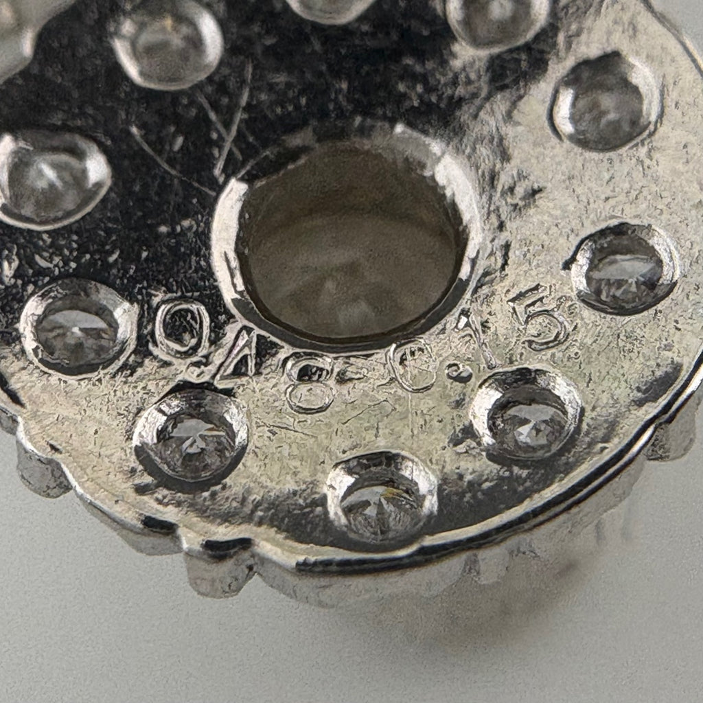 ダイヤモンド ペンダントトップ プラチナ メレダイヤ スイング ペンダントトップ Pt850 ダイヤモンド レディース 【中古】nbjwl