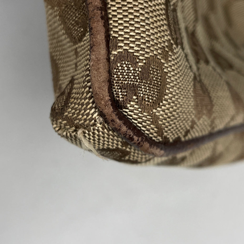 グッチ GG柄 ショルダーバッグ 斜め掛け シェリーライン ウェブ ショルダーバッグ GGキャンバス ブラウン 169937 レディース 【中古】brbag