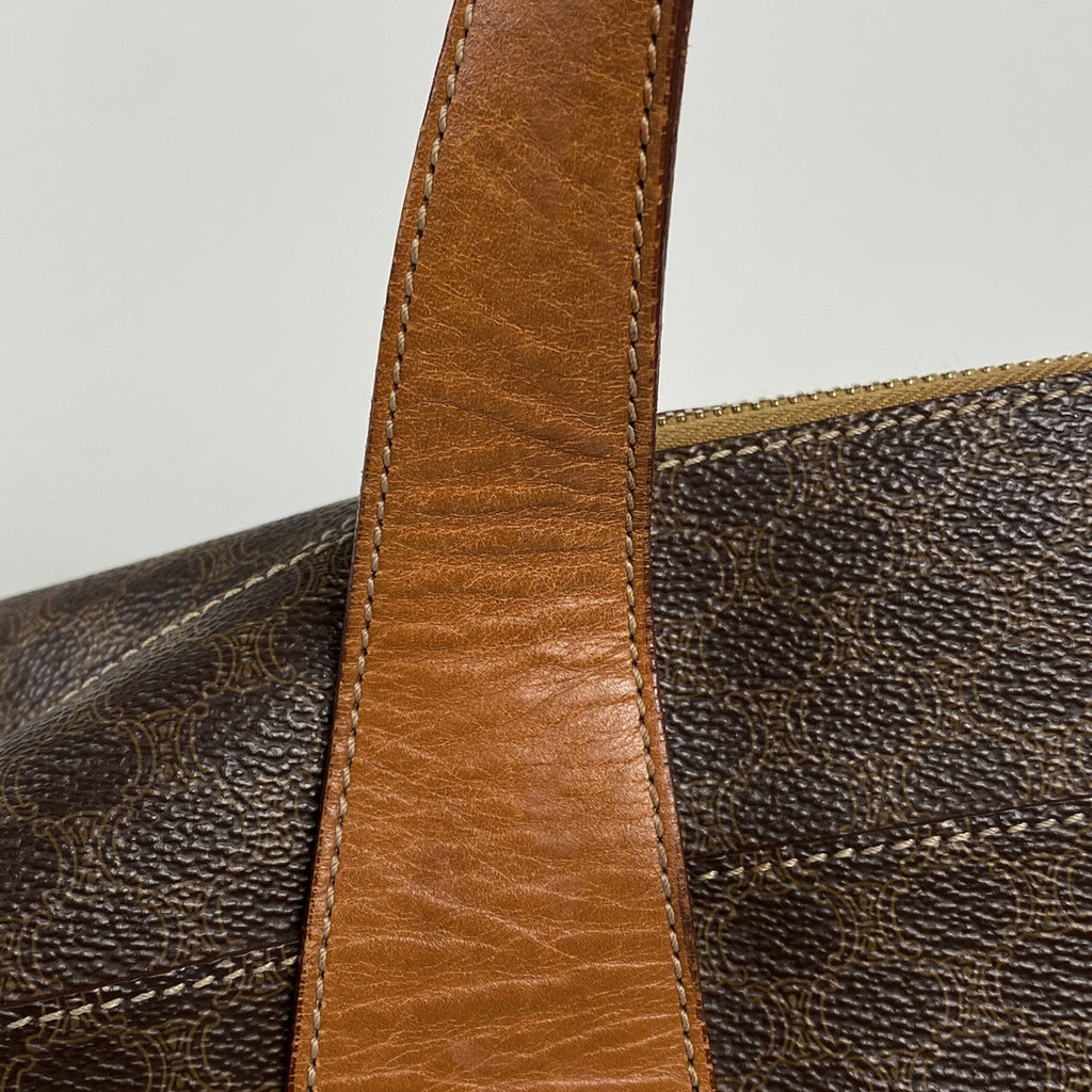 セリーヌ マカダム柄 トートバッグ ハンドバッグ トートバッグ コーティングキャンバス ブラウン レディース 【中古】brbag