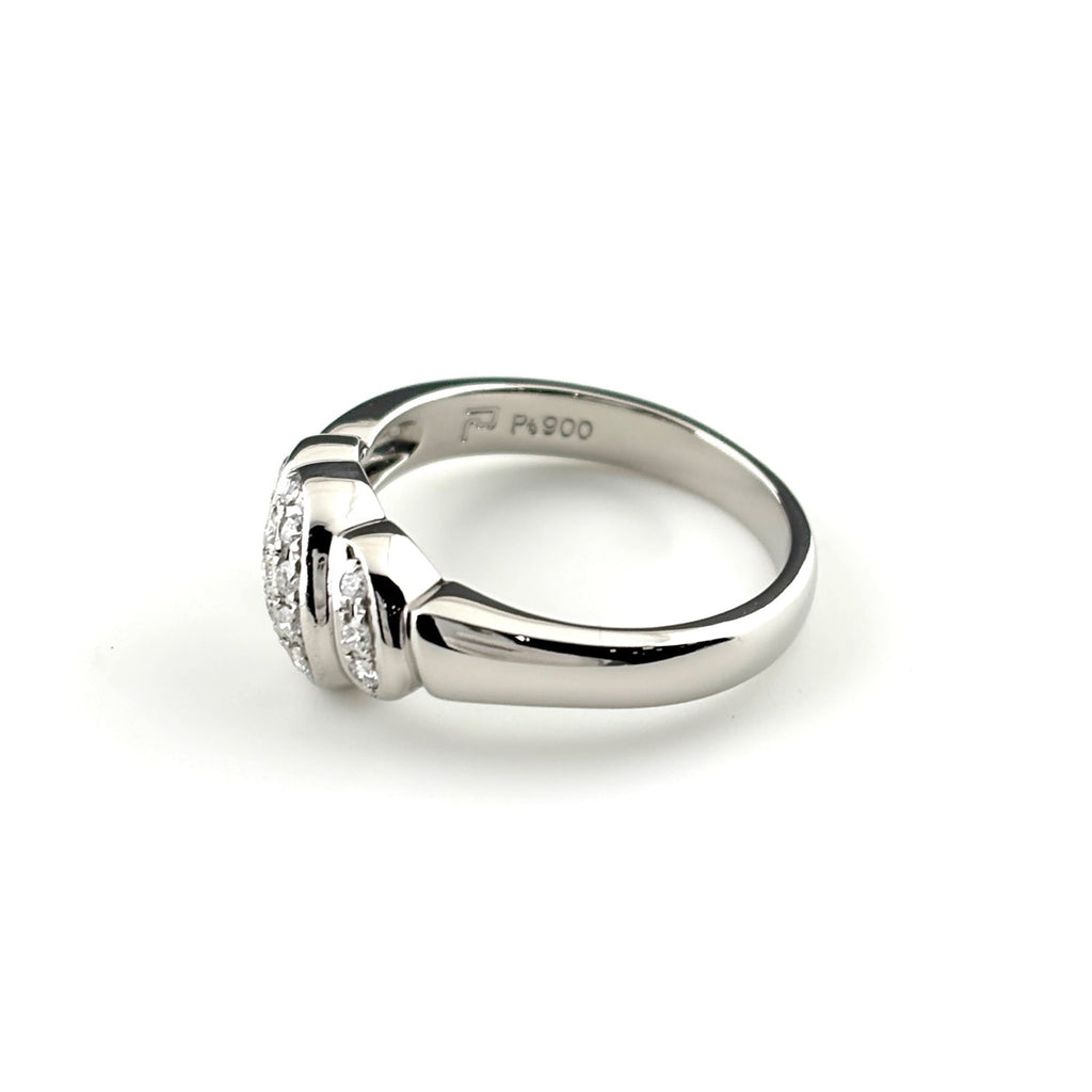 ポーラ メレダイヤ デザインリング プラチナ 指輪 リング 13号 Pt900 ダイヤモンド レディース ブランドジュエリー 【中古】brjwl