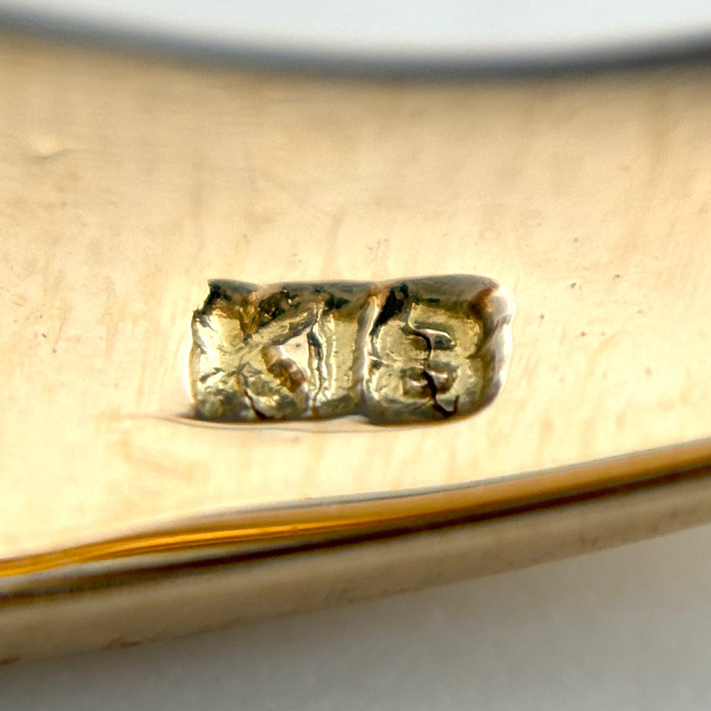 メレダイヤ デザインリング YG イエローゴールド 指輪 リング 13.5号 K18 ダイヤモンド レディース 【中古】nbjwl