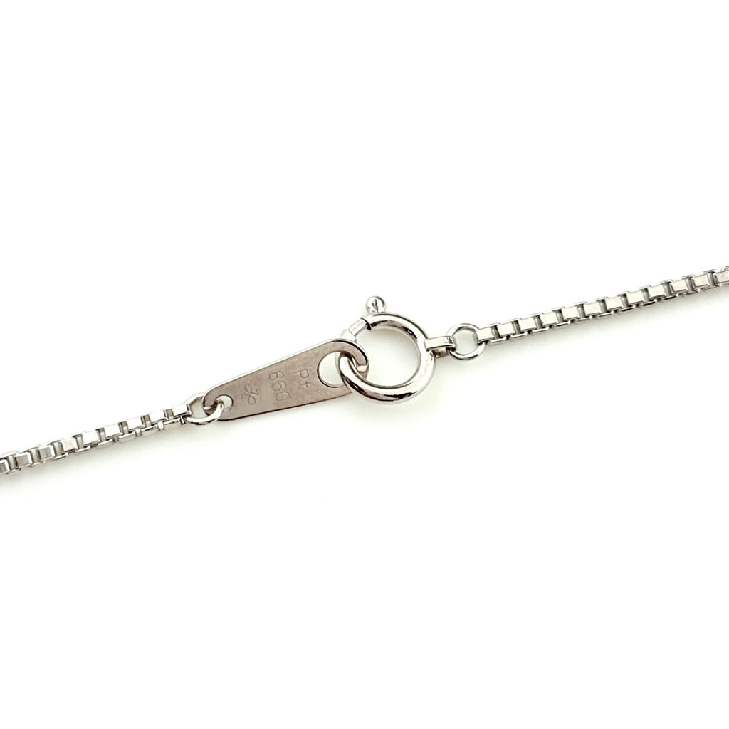 ダイヤモンド デザインネックレス プラチナ ペンダント メレダイヤ ネックレス Pt850 ダイヤモンド レディース 【中古】nbjwl