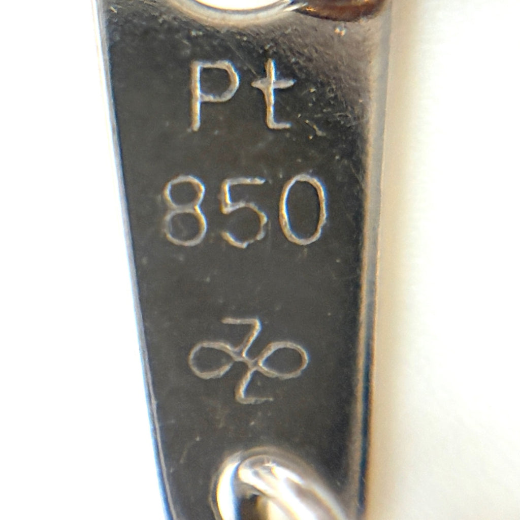 ダイヤモンド デザインネックレス プラチナ ペンダント メレダイヤ ネックレス Pt850 ダイヤモンド レディース 【中古】nbjwl