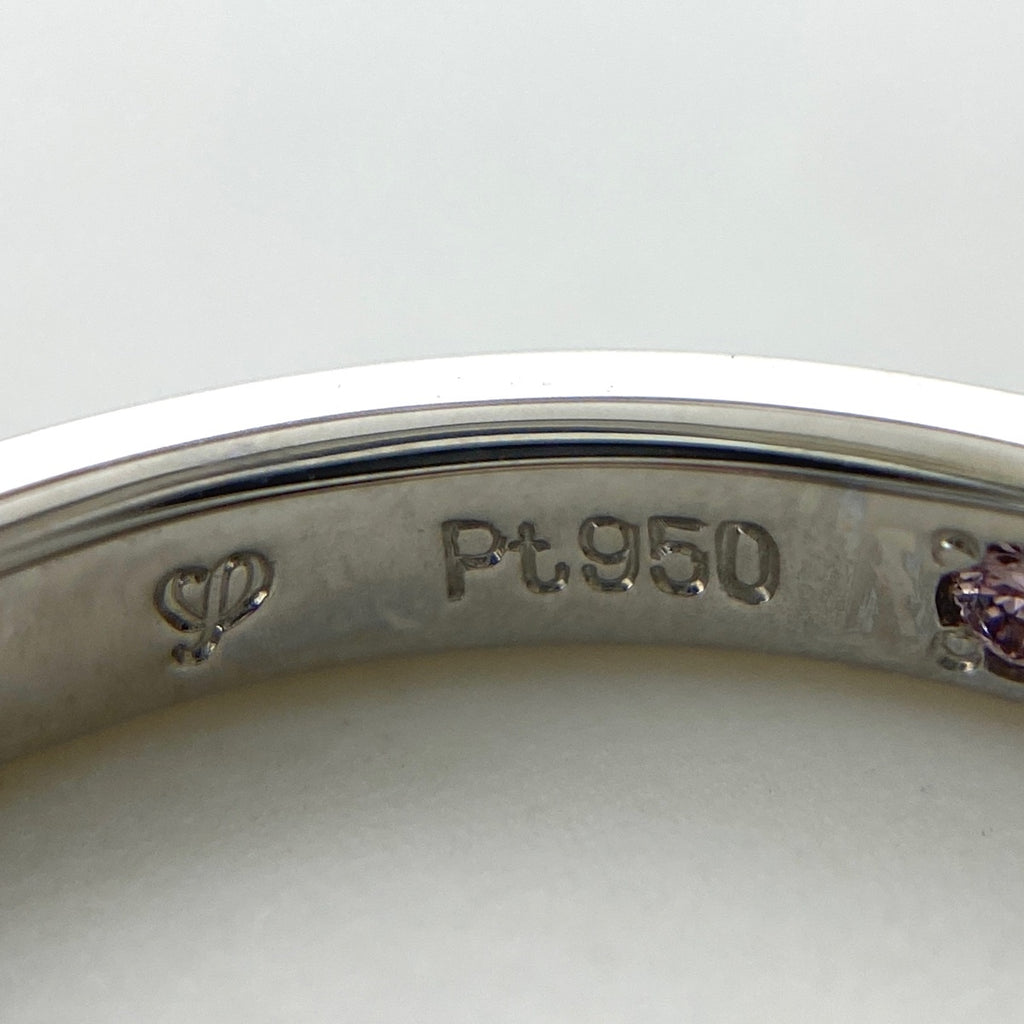 アイプリモ メレダイヤ デザインリング プラチナ 指輪 リング 7.5号 Pt950 ダイヤモンド レディース 【中古】brjwl