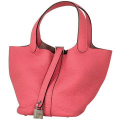 エルメス ピコタンロック PM ミニバッグ ハンドバッグ トリヨンクレマンス ローズアザレ A レディース 【中古】brbag