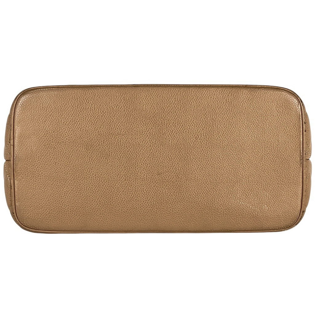 シャネル 復刻トート ハンドバッグ ココマーク トートバッグ キャビアスキン ベージュ A01804 レディース 【中古】brbag