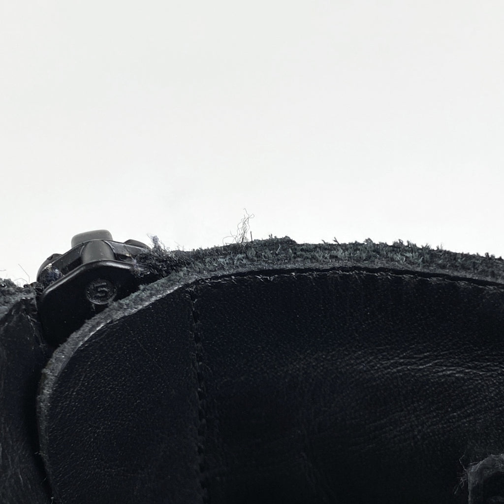 クリスチャンディオール トロッター柄 ショート ブーツ オブリーク 靴 ブーツ レザー キャンバス ブラック ネイビー メンズ 【中古】brapp