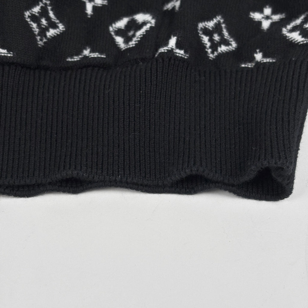 ルイ・ヴィトン モノグラム グラディエント フーディ パーカー スターマーク トップス パーカー コットン ブラック メンズ ブランドアパレル 【中古】brapp