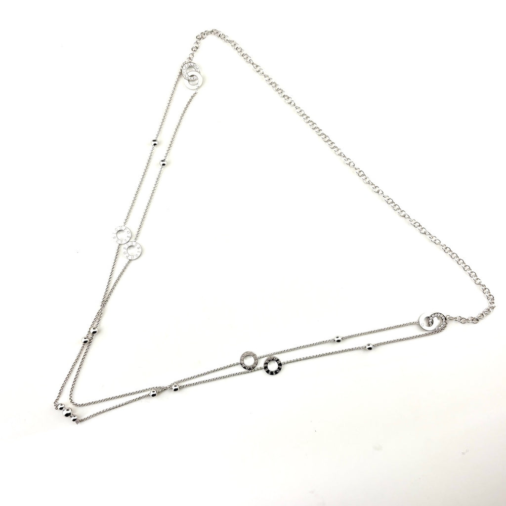 ピアジェ ポセション ネックレス WG ホワイトゴールド メレダイヤ ネックレス 750 ダイヤモンド レディース ブランドジュエリー 【中古】brjwl