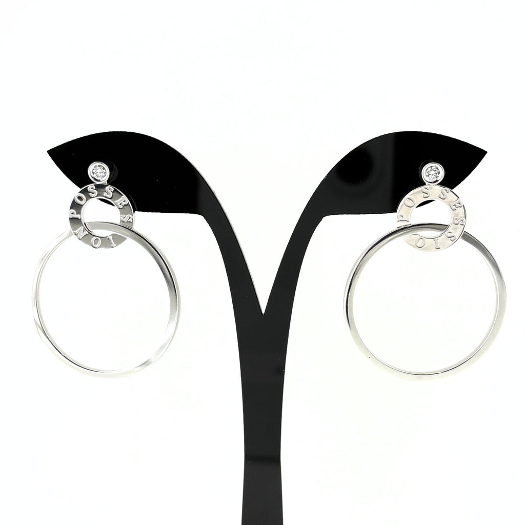 ピアジェ ポセション ピアス WG ホワイトゴールド メレダイヤ ピアス 750 ダイヤモンド レディース ブランドジュエリー 【中古】brjwl