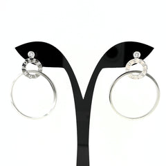 ピアジェ ポセション ピアス WG ホワイトゴールド メレダイヤ ピアス 750 ダイヤモンド レディース ブランドジュエリー 【中古】brjwl