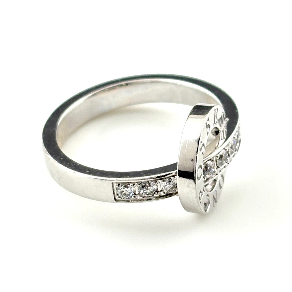 ピアジェ ポセション リング WG ホワイトゴールド 指輪 メレダイヤ リング 7.5号 750 ダイヤモンド レディース ブランドジュエリー 【中古】brjwl