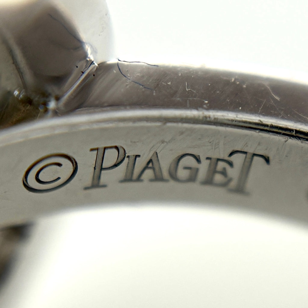 ピアジェ ポセション リング WG ホワイトゴールド 指輪 メレダイヤ リング 7.5号 750 ダイヤモンド レディース ブランドジュエリー 【中古】brjwl