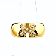 ショーメ リアンドゥショーメ リング YG イエローゴールド 指輪 リング 14号 750 ダイヤモンド レディース ブランドジュエリー 【中古】brjwl