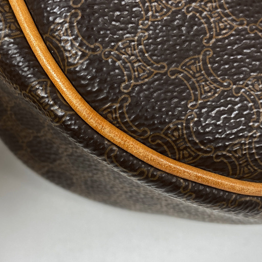 セリーヌ マカダム柄 ショルダーバッグ ワンショルダー 肩掛け ハンドバッグ ショルダーバッグ コーティングキャンバス ブラウン レディース 【中古】brbag