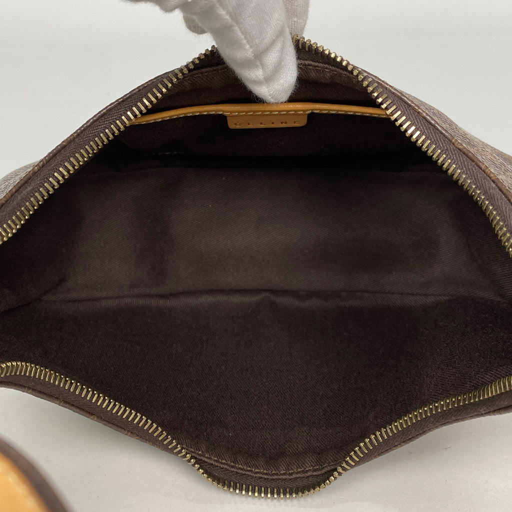 セリーヌ マカダム柄 ショルダーバッグ ワンショルダー 肩掛け ハンドバッグ ショルダーバッグ コーティングキャンバス ブラウン レディース 【中古】brbag