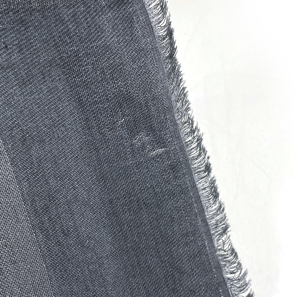 ルイ・ヴィトン ショール モノグラム シャイン ストール 大判 シルク ウール 金属繊維 グレー レディース 【中古】brbag