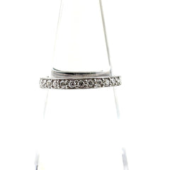 メレダイヤ デザインリング WG ホワイトゴールド 指輪 リング 6号 K18 WG ダイヤモンド レディース ノンブランドジュエリー 【中古】nbjwl