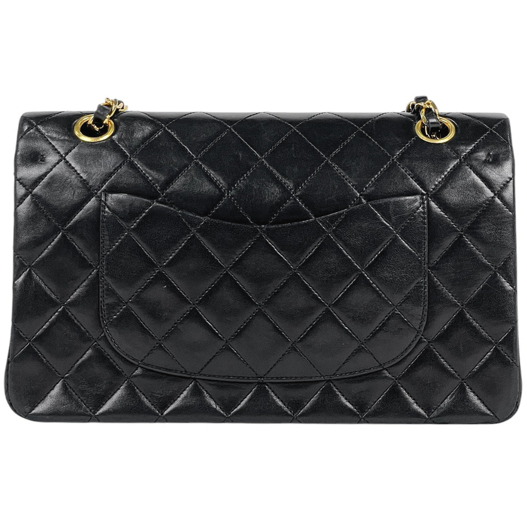 シャネル マトラッセ Wフラップ チェーン ショルダーバッグ ココマーク ショルダーバッグ レザー ブラック A01112 レディース 【中古】brbag