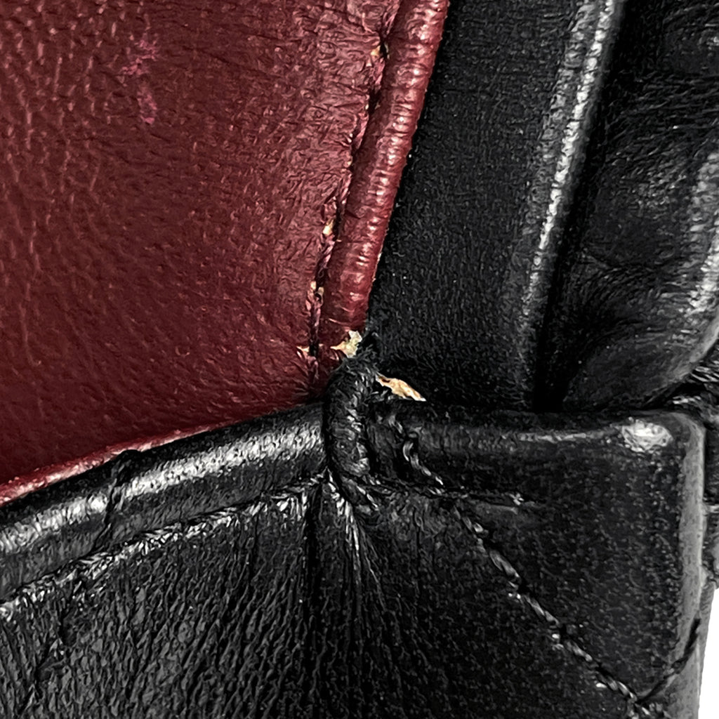 シャネル マトラッセ Wフラップ チェーン ショルダーバッグ ココマーク ショルダーバッグ レザー ブラック A01112 レディース 【中古】brbag