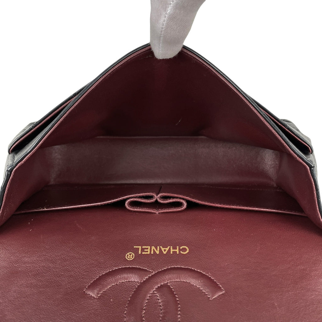 シャネル マトラッセ Wフラップ チェーン ショルダーバッグ ココマーク ショルダーバッグ レザー ブラック A01112 レディース 【中古】brbag