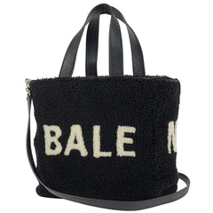 バレンシアガ エブリデイ ハンドバッグ 2WAY ショルダーバッグ ロゴ ハンドバッグ ムートン ブラック 532873 レディース 【中古】brbag