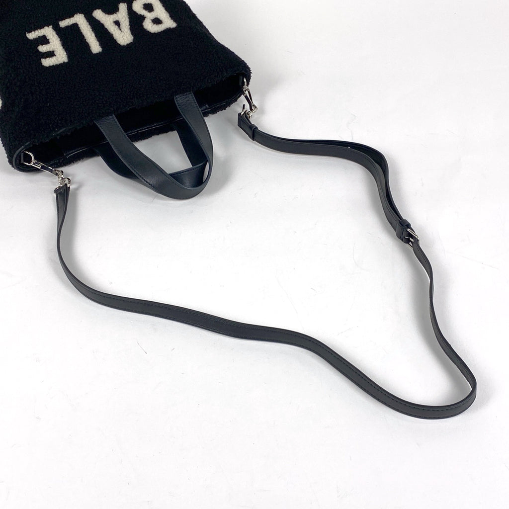 バレンシアガ エブリデイ ハンドバッグ 2WAY ショルダーバッグ ロゴ ハンドバッグ ムートン ブラック 532873 レディース 【中古】brbag