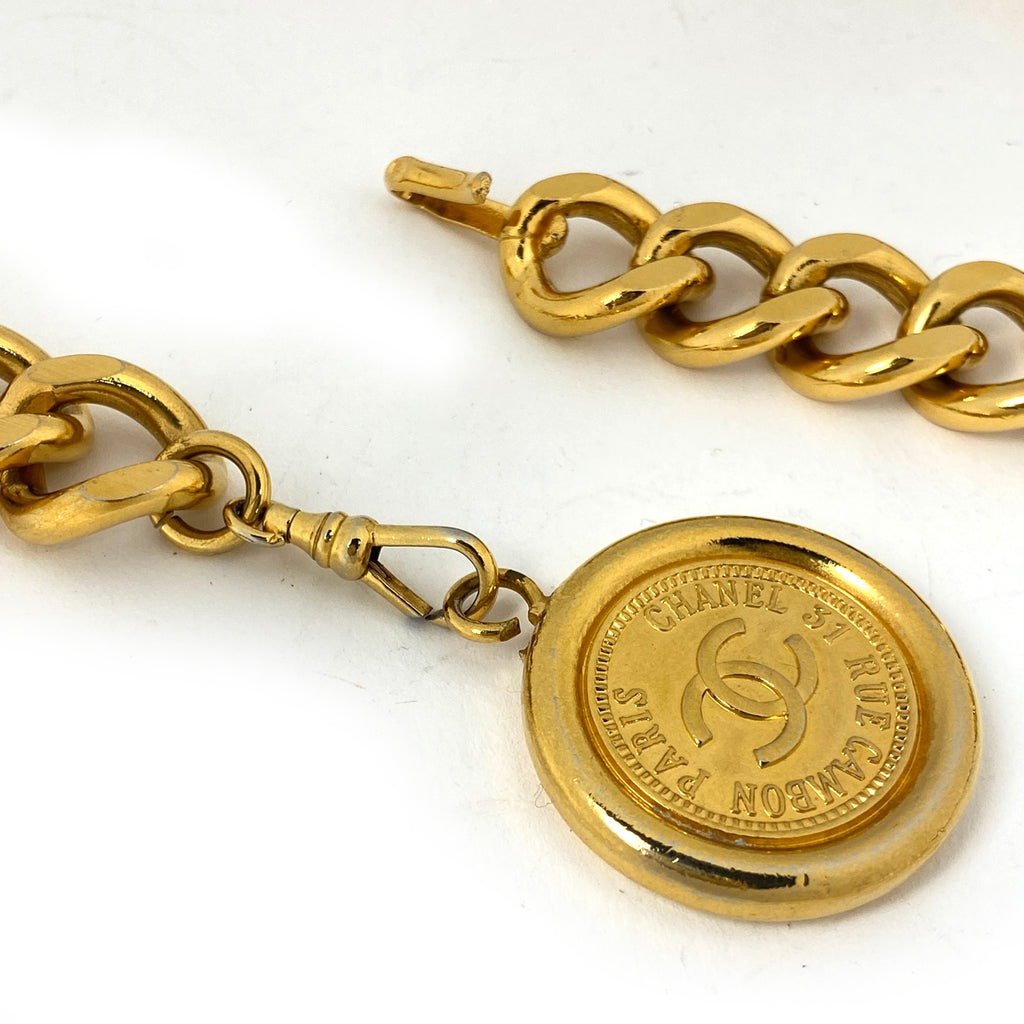 シャネル ココマーク チェーン ベルト 31 RUE CAMBON GP ゴールド レディース 【中古】brbag