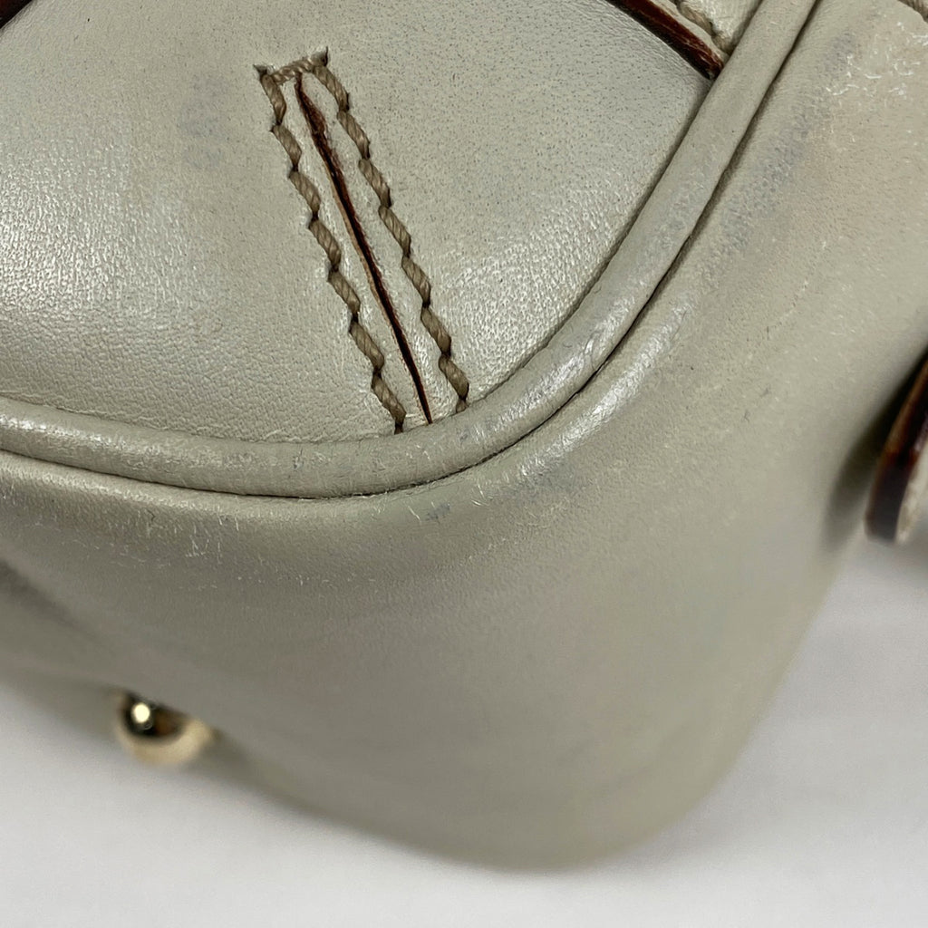 グッチ ホースビット柄 ハンドバッグ 手提げ ハンドバッグ レザー アイボリー 145772 レディース 【中古】brbag