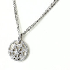 ショーメ アトラップモワ ネックレス メレダイヤ ネックレス 750 ダイヤモンド レディース ブランドジュエリー 【中古】brjwl