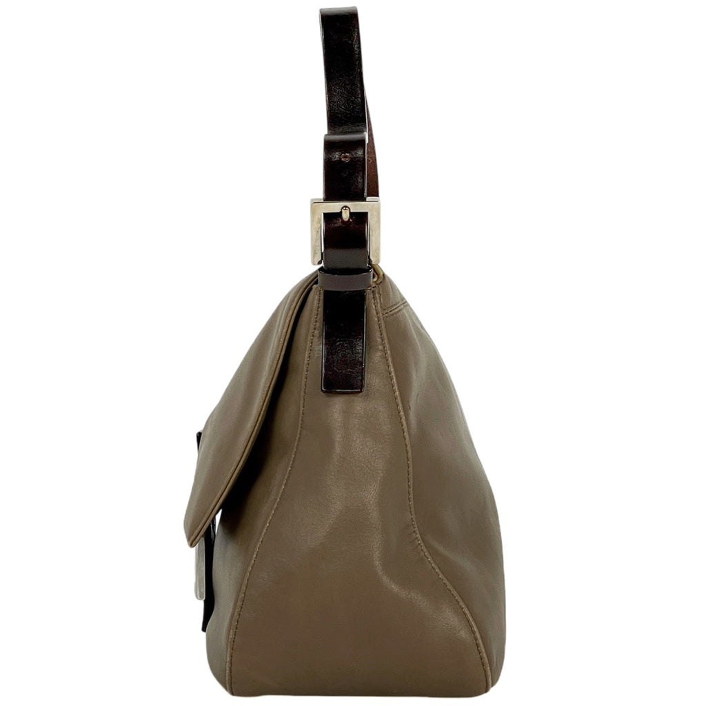 フェンディ ズッカロゴ ショルダーバッグ マンマバケット ワンショルダー ハンドバッグ ショルダーバッグ レザー ブラウン 26325 レディース 【中古】brbag