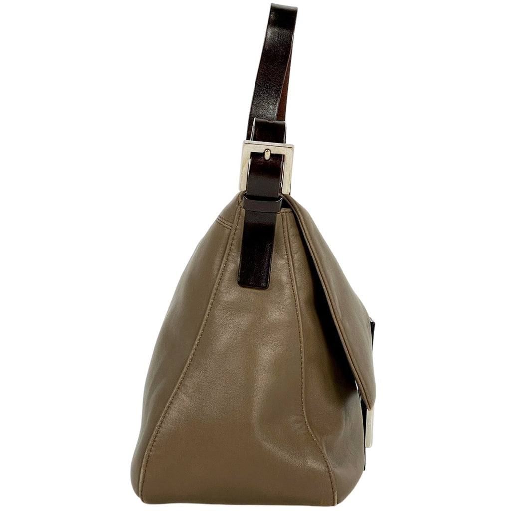 フェンディ ズッカロゴ ショルダーバッグ マンマバケット ワンショルダー ハンドバッグ ショルダーバッグ レザー ブラウン 26325 レディース 【中古】brbag